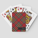 Royal Stewart Clan Tartan Plaid Pattern Poker Cards