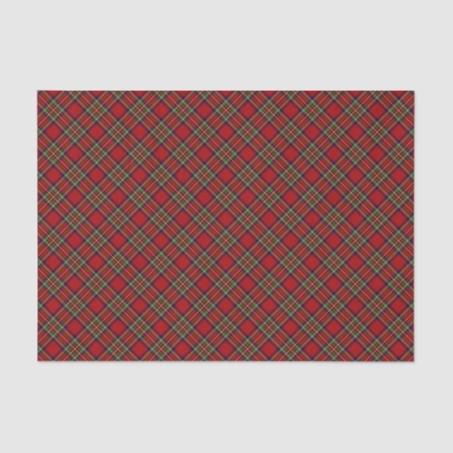 Royal Stewart Clan Tartan Plaid Pattern Tissue Paper (Front)