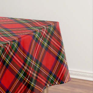 Royal Stewart Clan Tartan Plaid  Tablecloth
