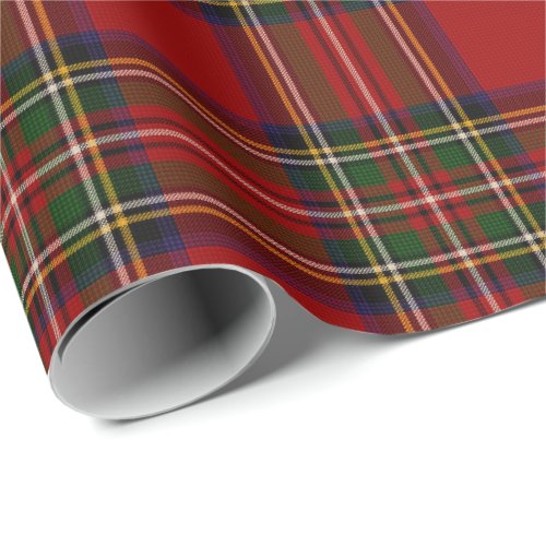 Royal Stewart Clan Tartan Plaid  Wrapping Paper