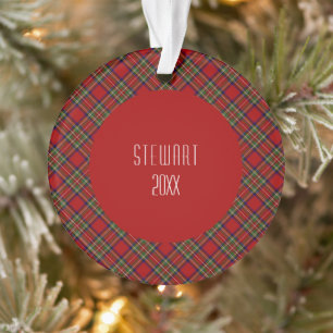 Royal Stewart Clan Tartan Scottish Plaid Ornament