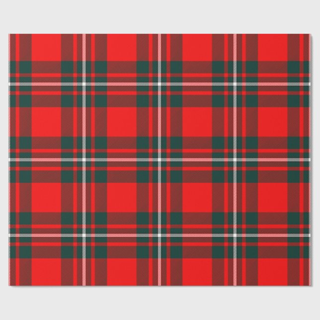 Royal Stewart Clan Tartan Wrapping Paper (Flat)