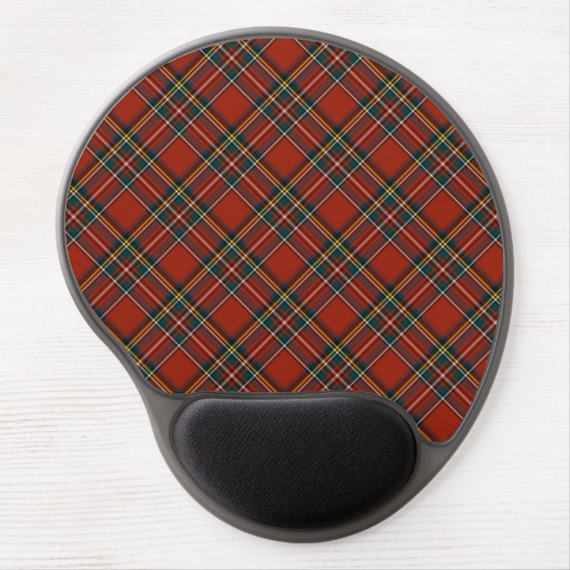 Royal Stewart Classic Red Scottish Tartan Gel Mouse Pad (Front)