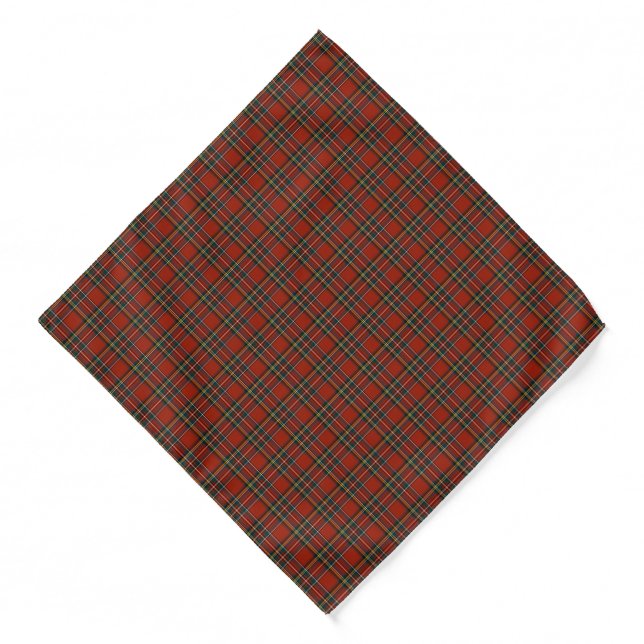 Royal Stewart Classic Red Tartan Bandana (Front)