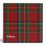 Royal Stewart Custom Tartan Plaid Binder