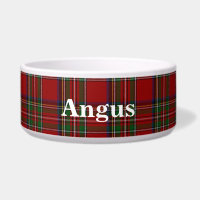 Royal Stewart Custom Tartan Plaid Pet Bowl