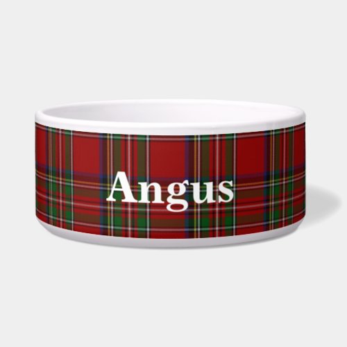 Royal Stewart Custom Tartan Plaid Pet Bowl