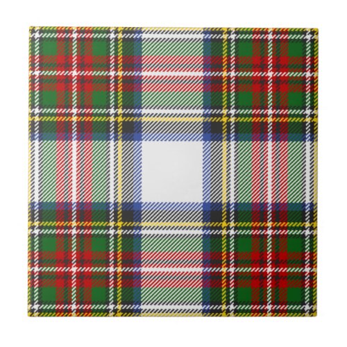 Royal Stewart Dress Clan Tartan Plaid Pattern Ceramic Tile