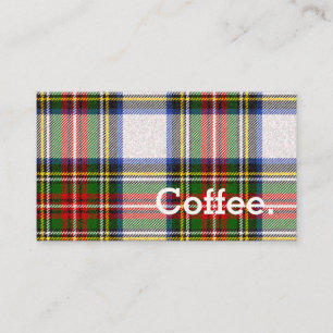 Royal Stewart Dress Tartan Simple Coffee Loyalty Card