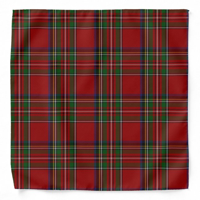 Royal Stewart Plaid Bandana (Front)