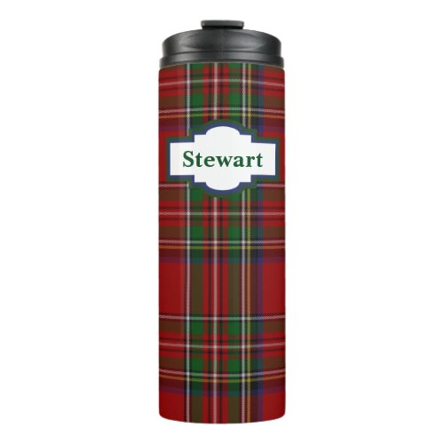 Royal Stewart Plaid Custom Thermal Tumbler