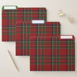 Royal Stewart Plaid File Folder Set