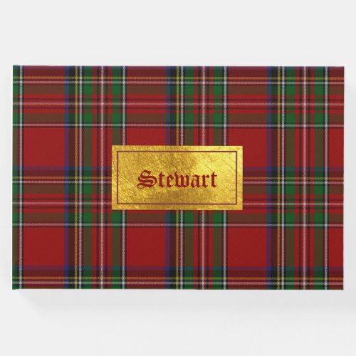 Royal Stewart Plaid Guest Book