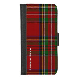 Royal Stewart Plaid iPhone 8/7 Wallet Case