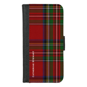 Royal Stewart Plaid iPhone 8/7 Wallet Case