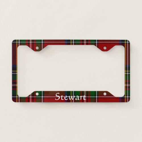 Royal Stewart Plaid License Plate Frame