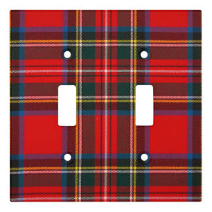 Royal Stewart Plaid Light Switch Cover