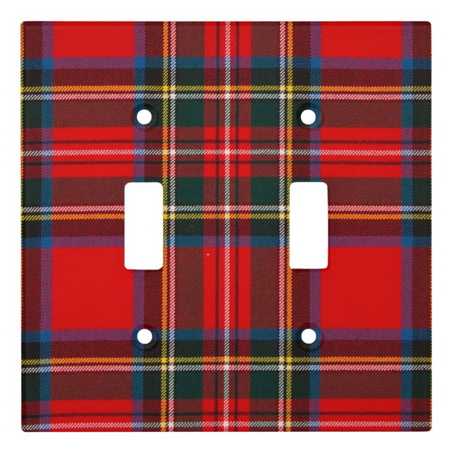Royal Stewart Plaid Light Switch Cover (Front)