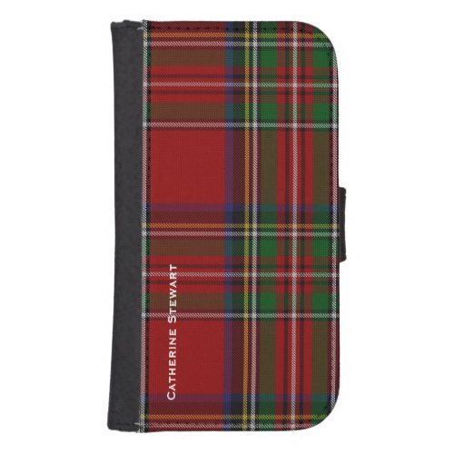 Royal Stewart Plaid Samsung Galaxy S4 Wallet