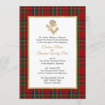 Royal Stewart Plaid Thistle Wedding Invitation