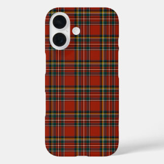 Royal Stewart Red and Blue Classic Tartan iPhone 16 Case