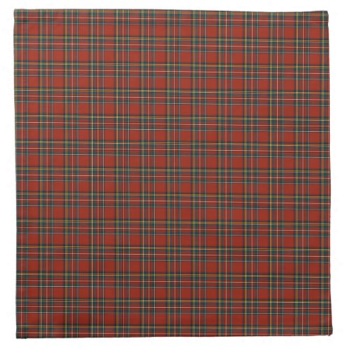 Royal Stewart Red and Blue Scottish Clan Tartan Napkin