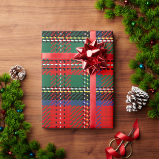 Royal Stewart red and green Scots tartan pattern Wrapping Paper