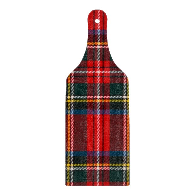 Royal Stewart Red Plaid Cutting Board (Front)