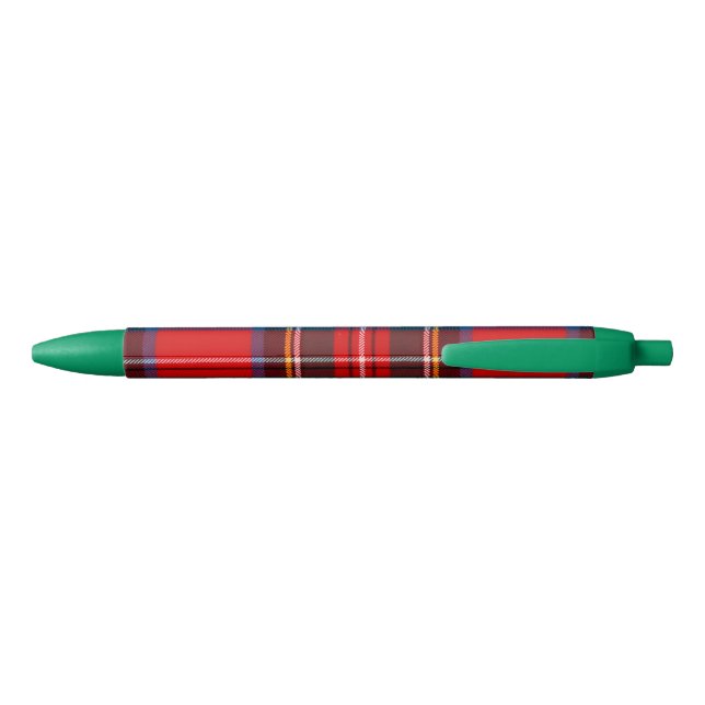Royal Stewart Red Plaid Green Pen (Back)