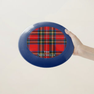 Royal Stewart Red Plaid Personalize Wham-O Frisbee