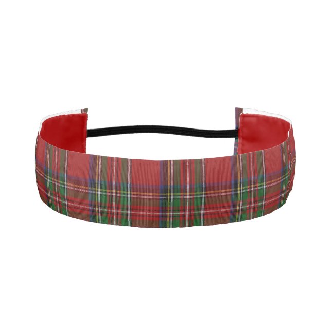 Royal Stewart Scottish Clan Tartan Plaid 1.5" Athletic Headband (Front)