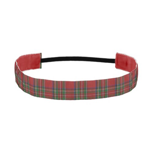 Royal Stewart Scottish Clan Tartan Plaid Athletic Headband