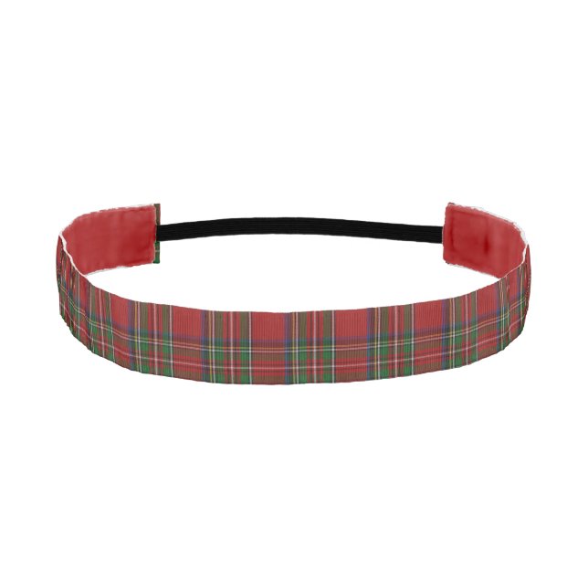 Royal Stewart Scottish Clan Tartan Plaid Athletic Headband (Front)