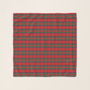 Royal Stewart Scottish Plaid Red Tartan Christmas Scarf