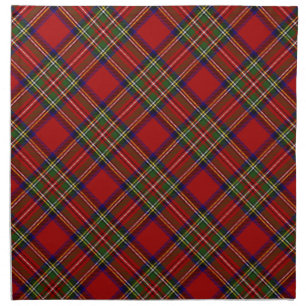 Royal Stewart Scottish Tartan Clan Plaid Pattern Cloth Napkin