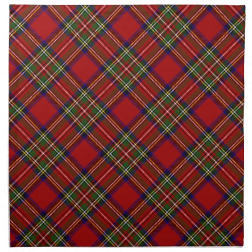 Royal Stewart Scottish Tartan Clan Plaid Pattern Cloth Napkin