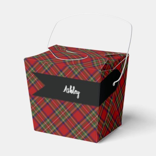 Royal Stewart Scottish Tartan Plaid Pattern Favor Boxes