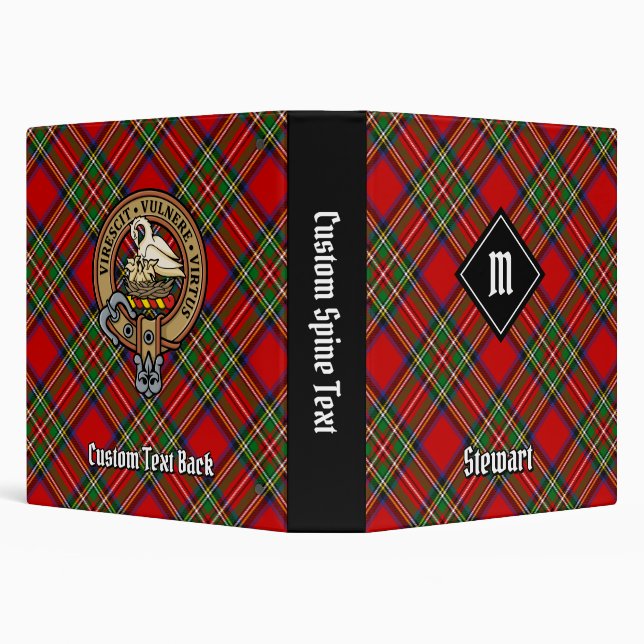 Royal Stewart Tartan 3 Ring Binder (Background)