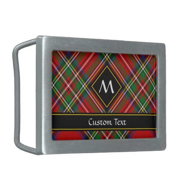 Royal Stewart Tartan Belt Buckle (Front Left)