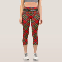 Royal Stewart Tartan Capri Leggings