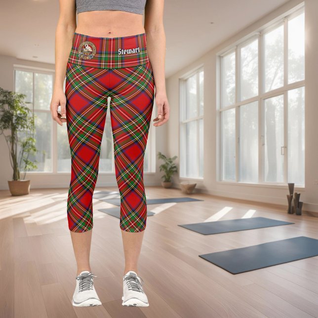 Royal Stewart Tartan Capri Leggings (Creator Uploaded)