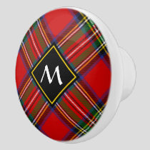 Royal Stewart Tartan Ceramic Knob