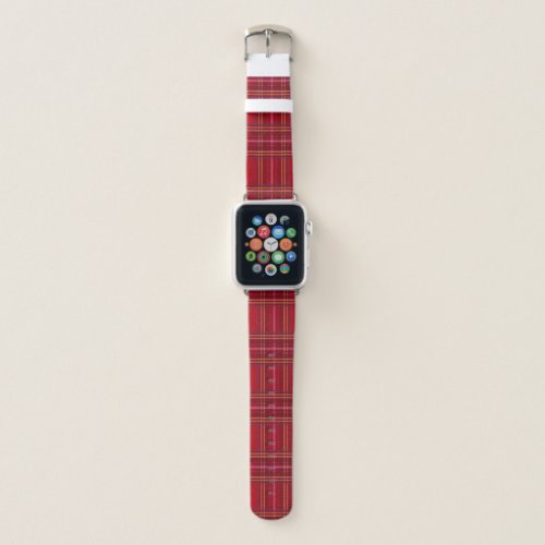 Royal Stewart Tartan Christmas Pattern Apple Watch Band