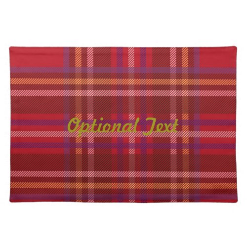 Royal Stewart Tartan Christmas Pattern Placemat