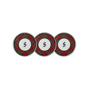 Royal Stewart Tartan Clan Plaid Golf Ball Marker