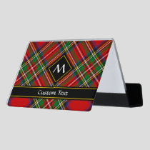 Royal Stewart Tartan Desk Business Card Holder