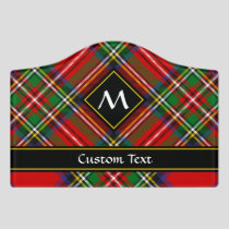 Royal Stewart Tartan Door Sign