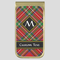 Royal Stewart Tartan Gold Finish Money Clip