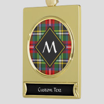 Royal Stewart Tartan Gold Plated Banner Ornament