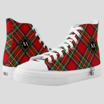 Royal Stewart Tartan High-Top Sneakers